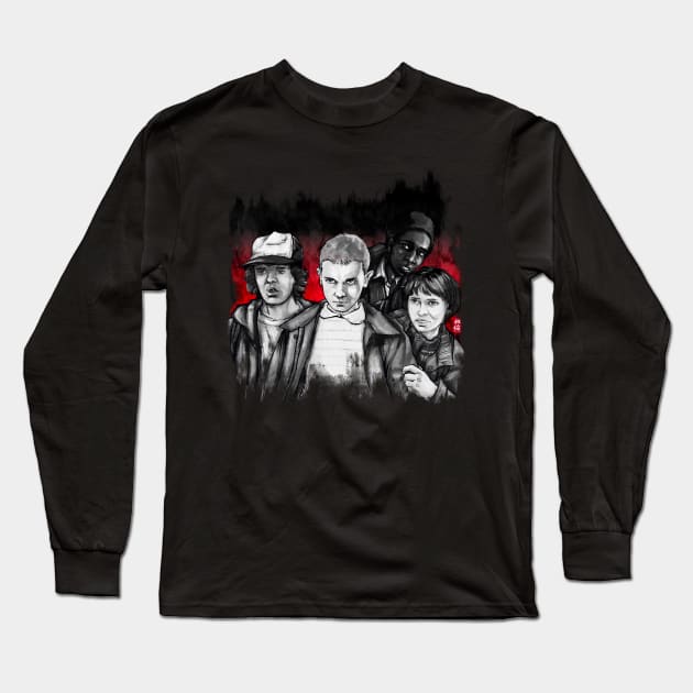 Stranger Things Long Sleeve T-Shirt by Habuza